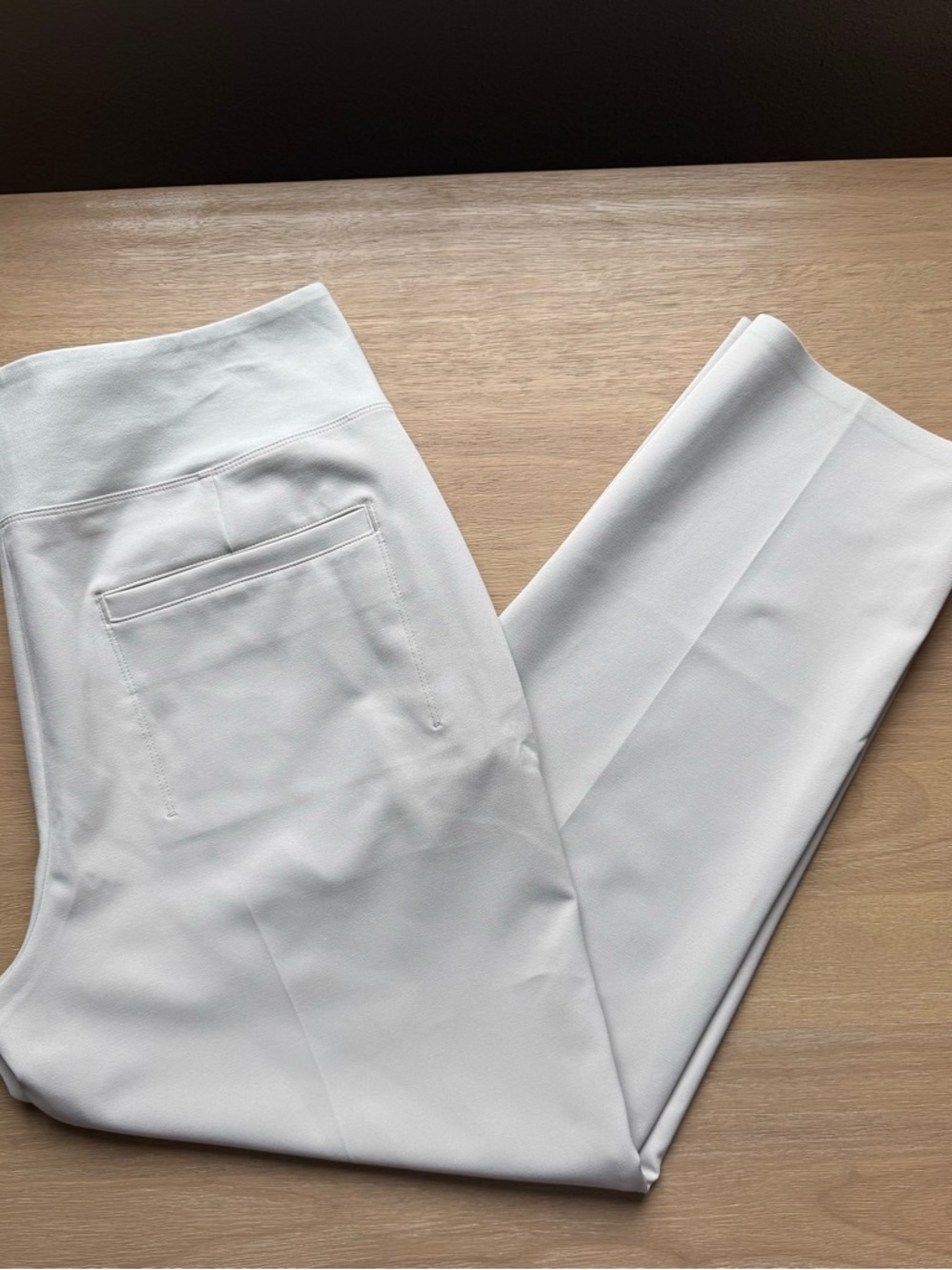 Athleta Brooklyn Mid Rise Ankle Pant Beige Size 12 Travel Office - Picture 5 of 9